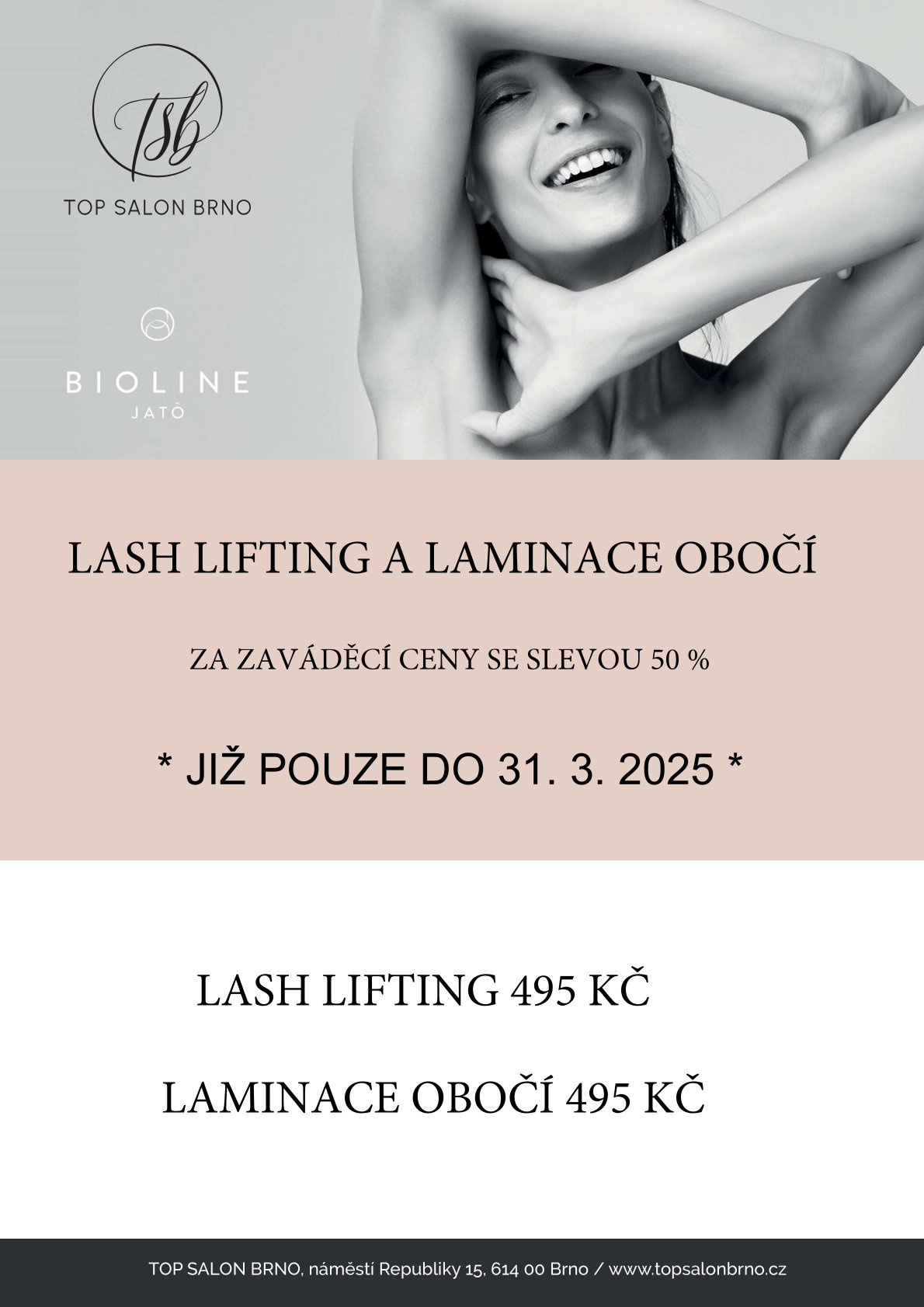 TOP SALON BRNO - akce lash lifting a laminace